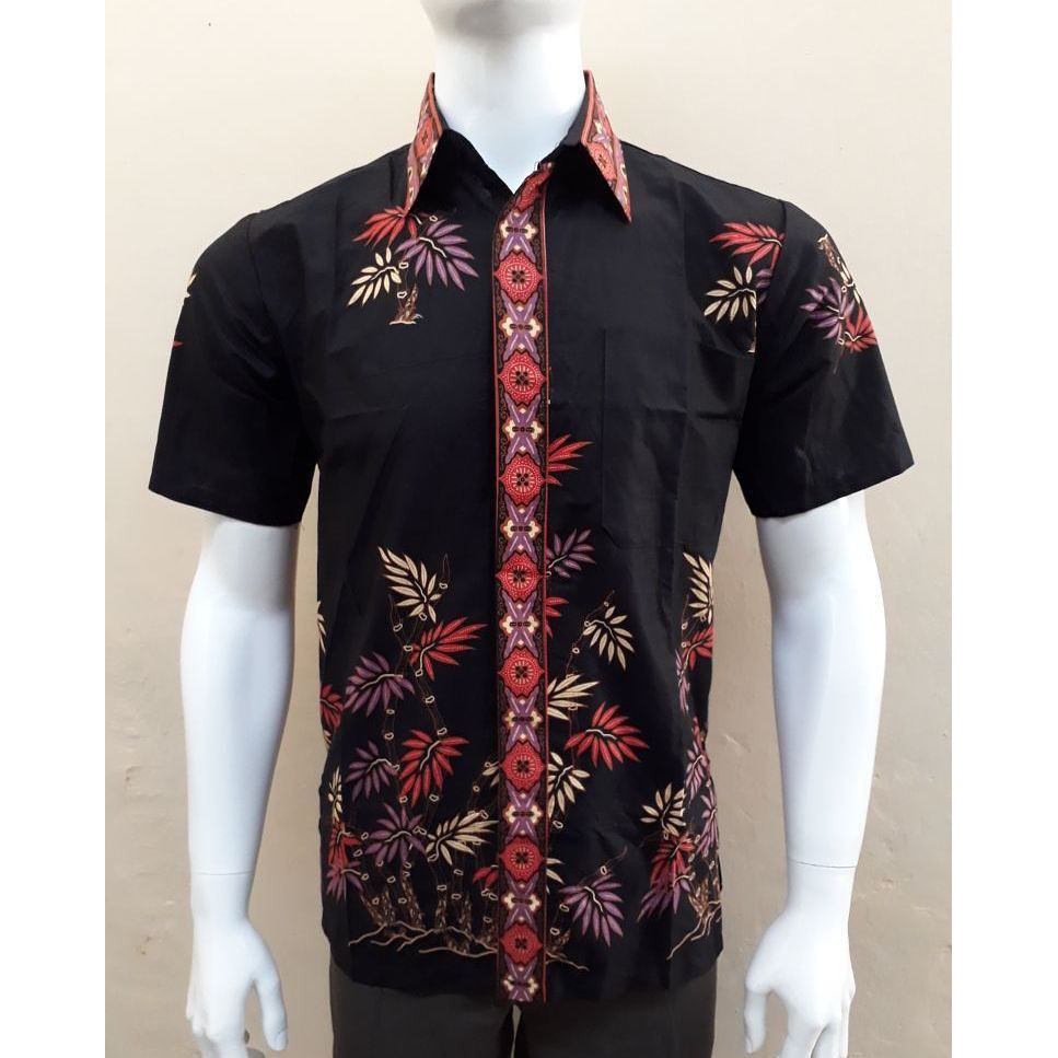 KEMEJA BATIK DAUN BAMBU