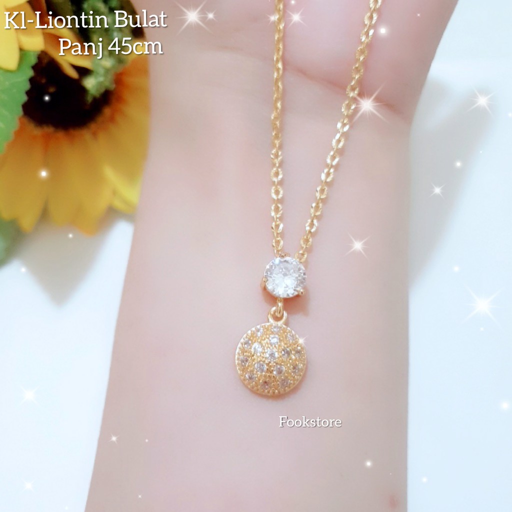 KALUNG WANITA KEKINIAN TERBARU xuping gold liontin cantik