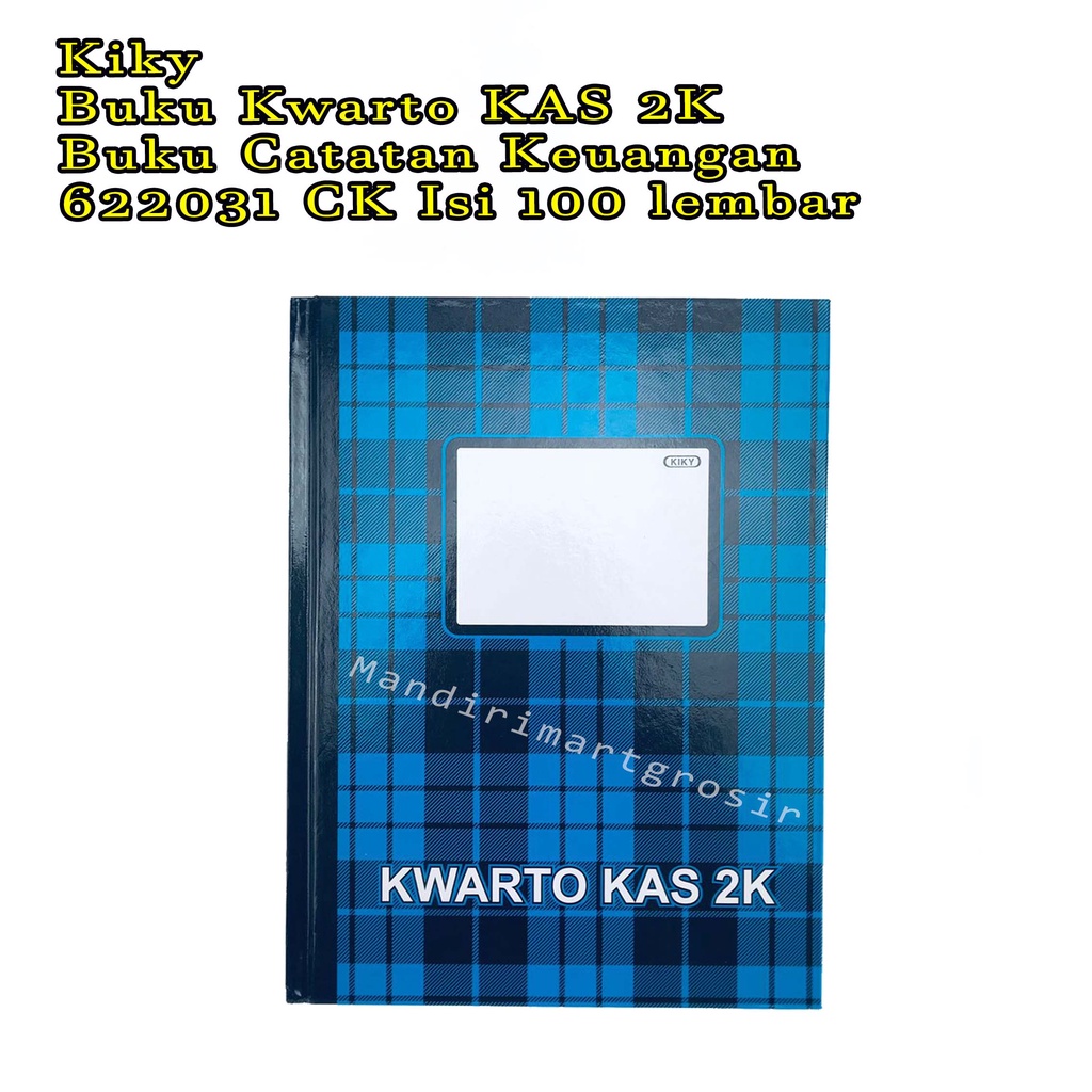 Buku Kwarto KAS 2K *Kiky * Buku Catatan Keuangan * 622031CK 100lembar