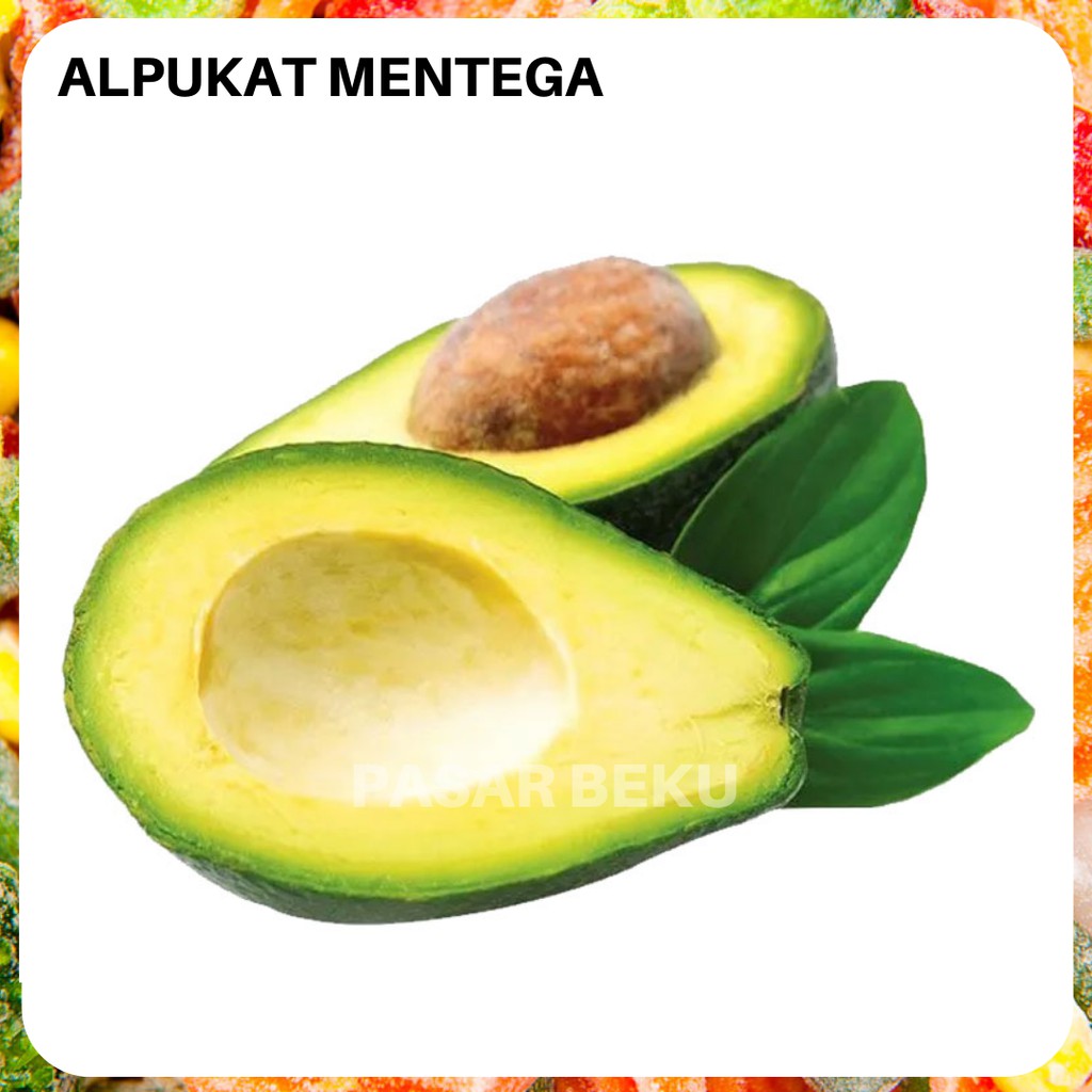 

(Khusus AREA SUMBAR) Buah Alpukat Mentega Premium 1Kg Jus Sehat Pasar Beku Padang