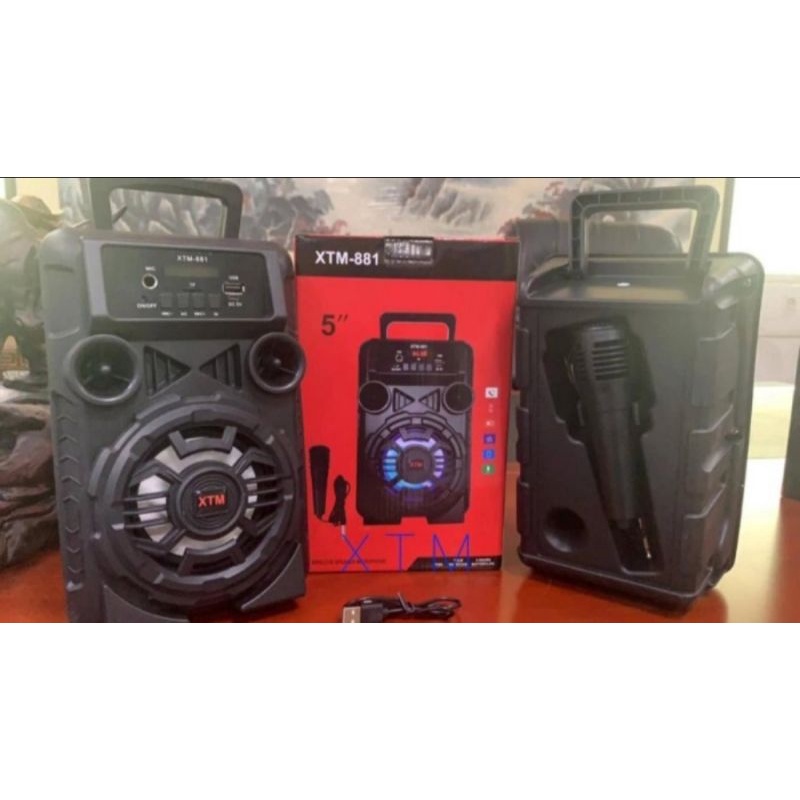 *COD* TERMURAH Speaker Bluetooth Salon Aktif XTM-881 XTM 881 XTM881 Plus Mic