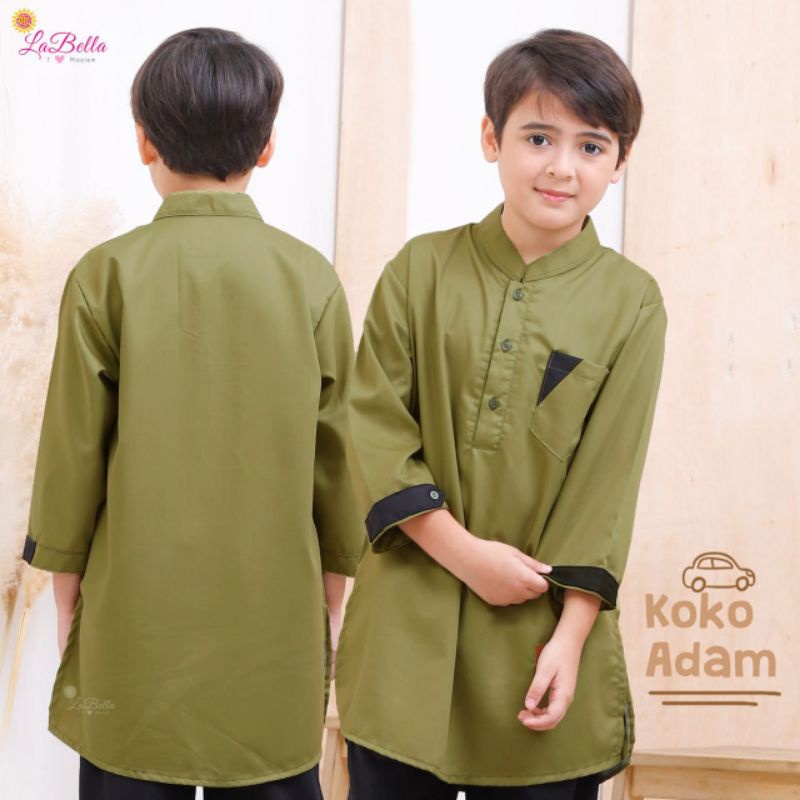 LABELLA Setelan Koko Anak ADAM Olive