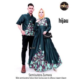 Couple batik  sarimbit gamis  baju  pasangan sepasang seragam 