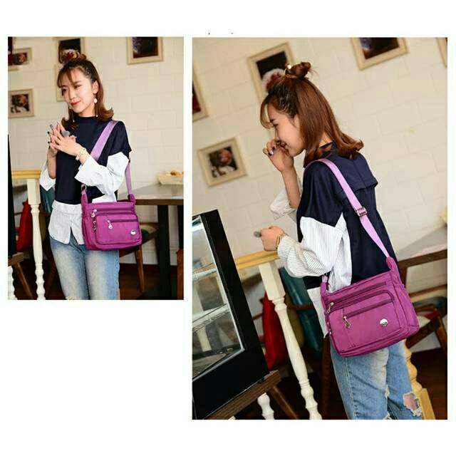 SLING BAG !!! Tas Selempang Fashion x6099 nilon Tas wanita Murah kwalitas Import