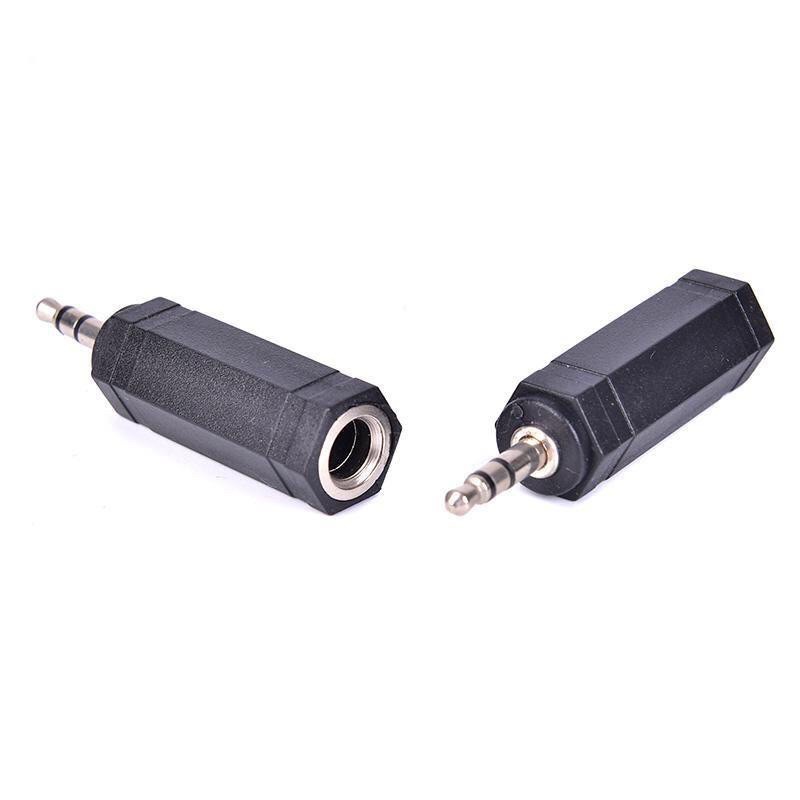 CONVERTER AUDIO 6.5MM AUX TO 3.5MM STEREO PVC - JACK COVER BESAR KE KECIL