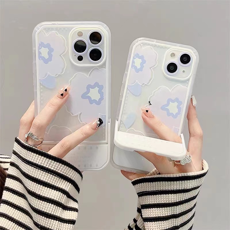 Soft Case Silikon TPU Transparan Motif Bunga Untuk iPhone 13 Pro Max 12 11 XS XR X 8 7 6 6s Plus SE2020