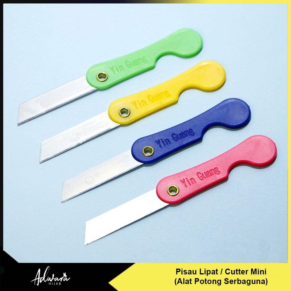 Pisau Lipat Kecil / Alat Potong Serbaguna / Cutter Mini