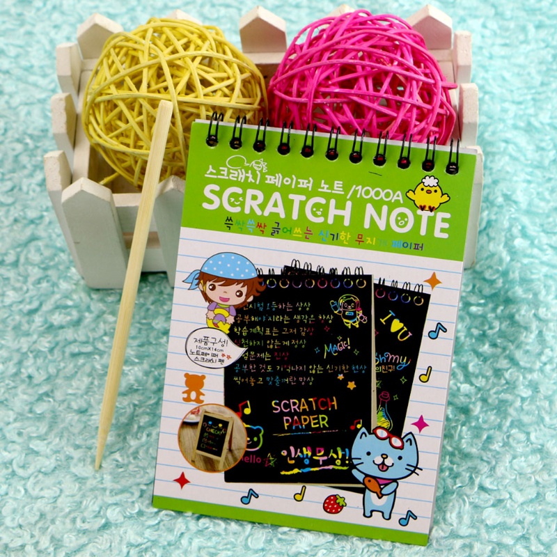 Mary Bantalan Note Art Scratch Off Pelangi Bermakna Color Book Pad Untuk Aktivitas Anak