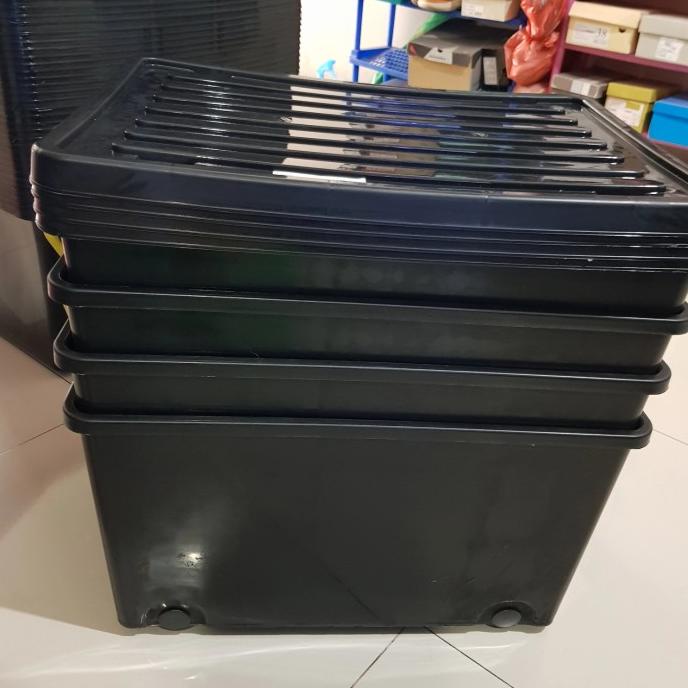 

box container 65 hitam pengiriman via kargo / container box 65 hitam ---Ready---