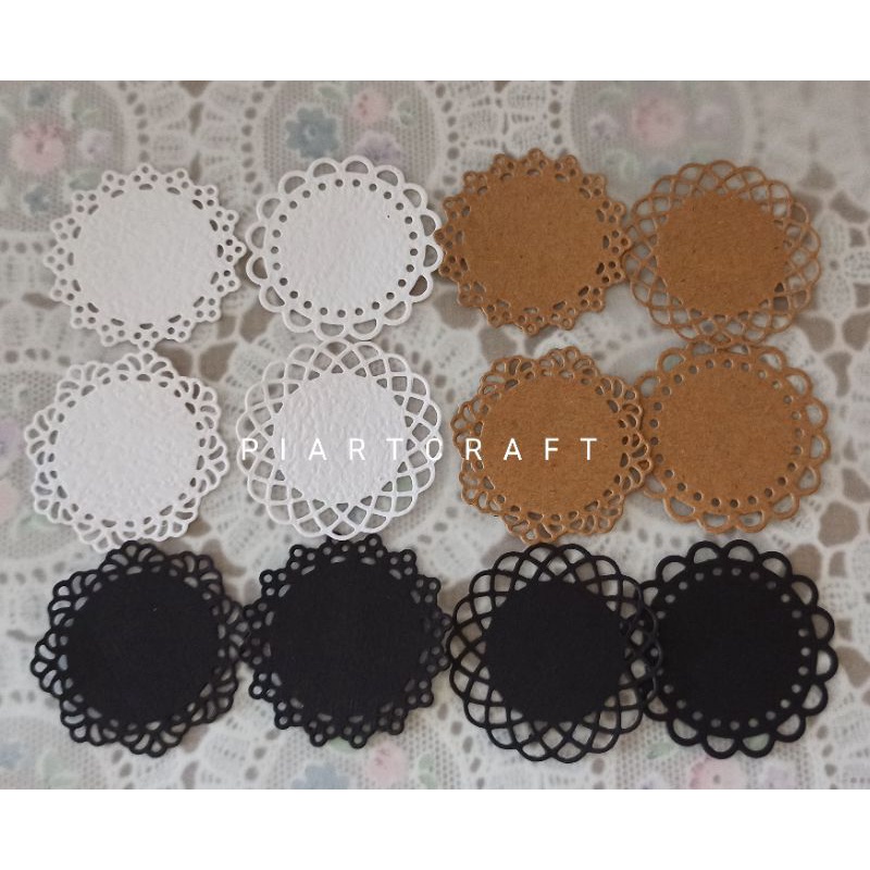 

Doilies Mini - Dies cut / Cut dies -DIY scrapbook / journal vintage / diary / bujo