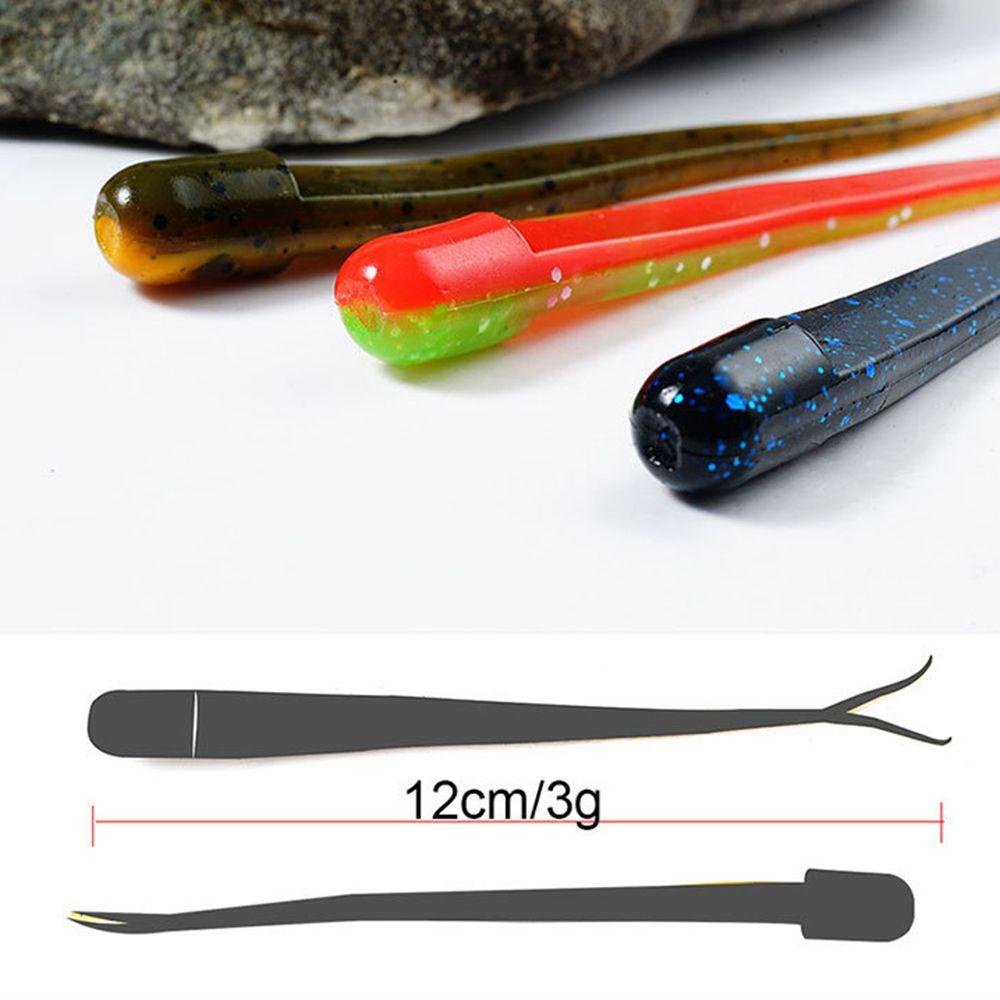 TOP 10pcs Alat Pancing Umpan Cacing Bionic PVC Soft Bait