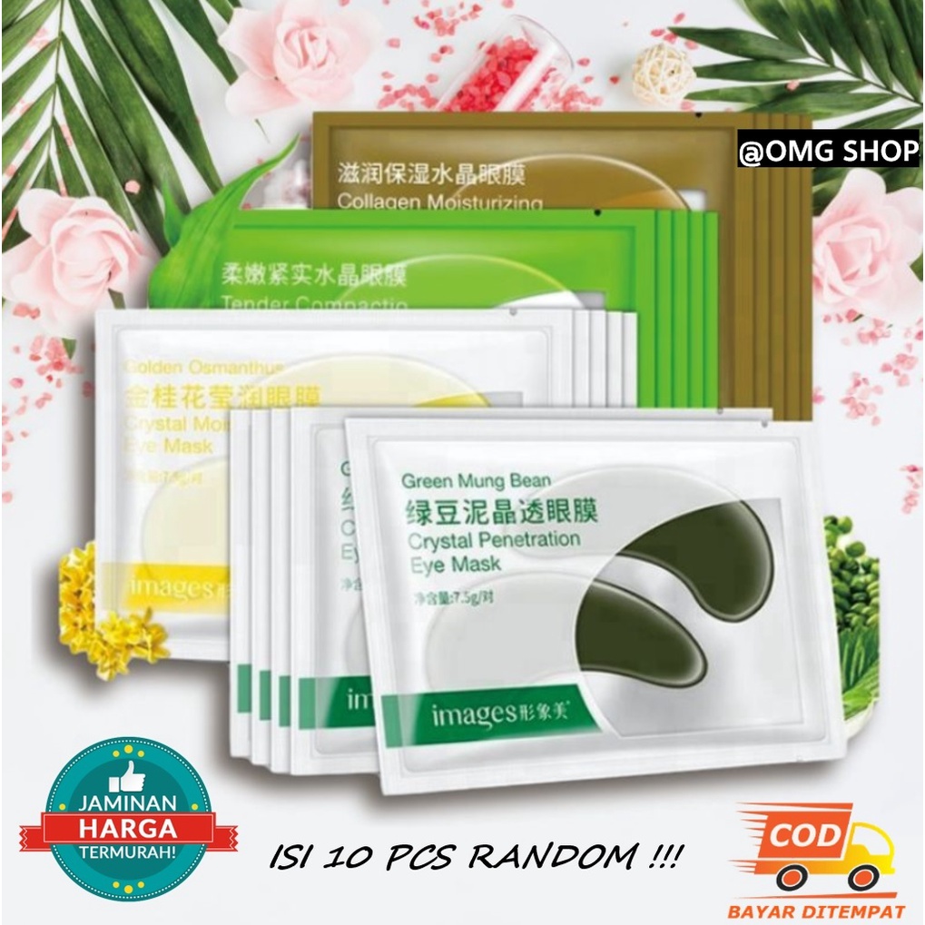 10 Pcs RANDOM IMAGES Masker Mata Panda / Images Collagen Eye Mask / Masker Mata Collagen / Masker Mata Untuk Tidur / Eye Patch Mask Anti Kerut Melembabkan Menutrisi Skincare Wajah ORIGINAL