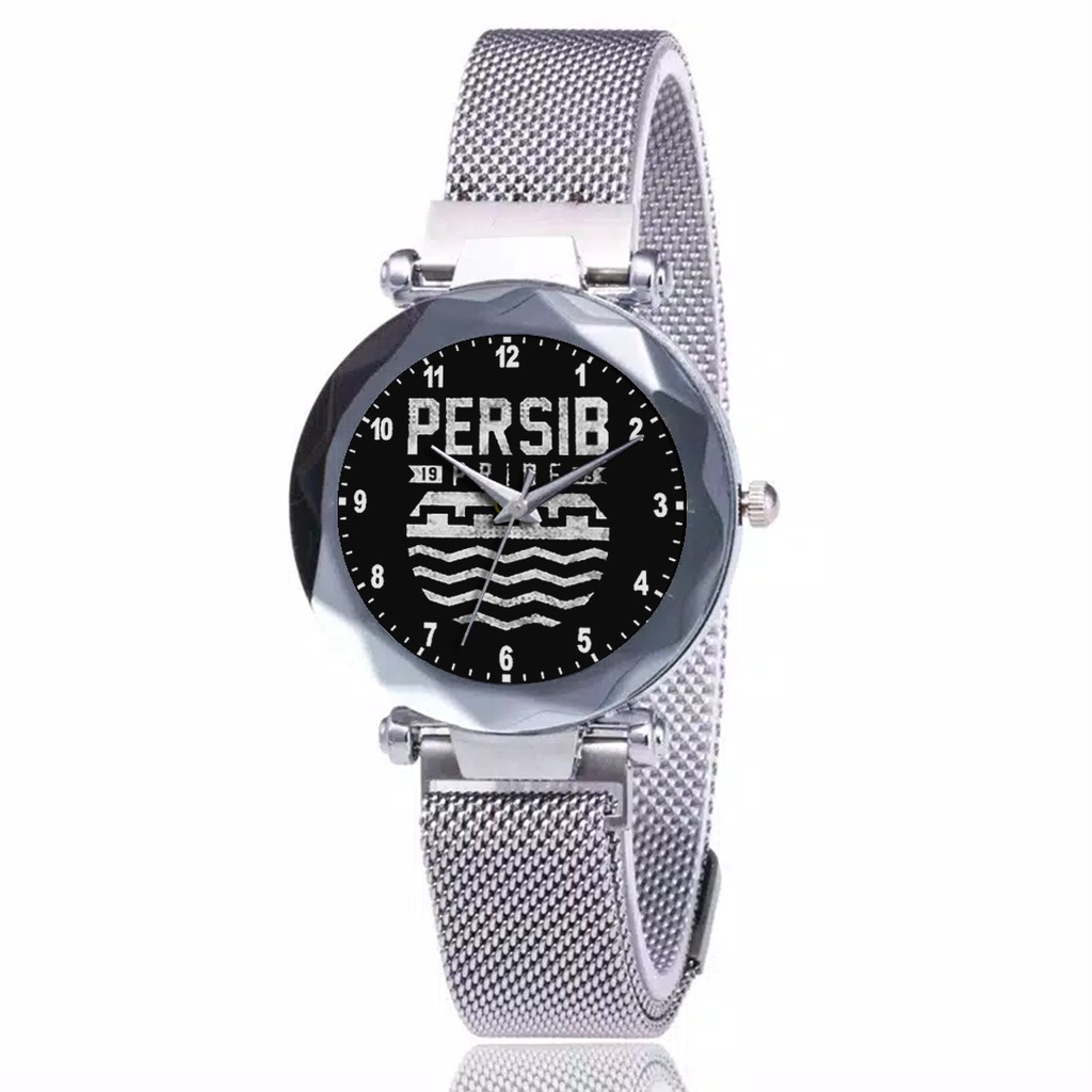 Jam Tangan Wanita Custom - Ladies Viking PERSIB MOTIF 10 Free Box &amp; Batre Cadangan