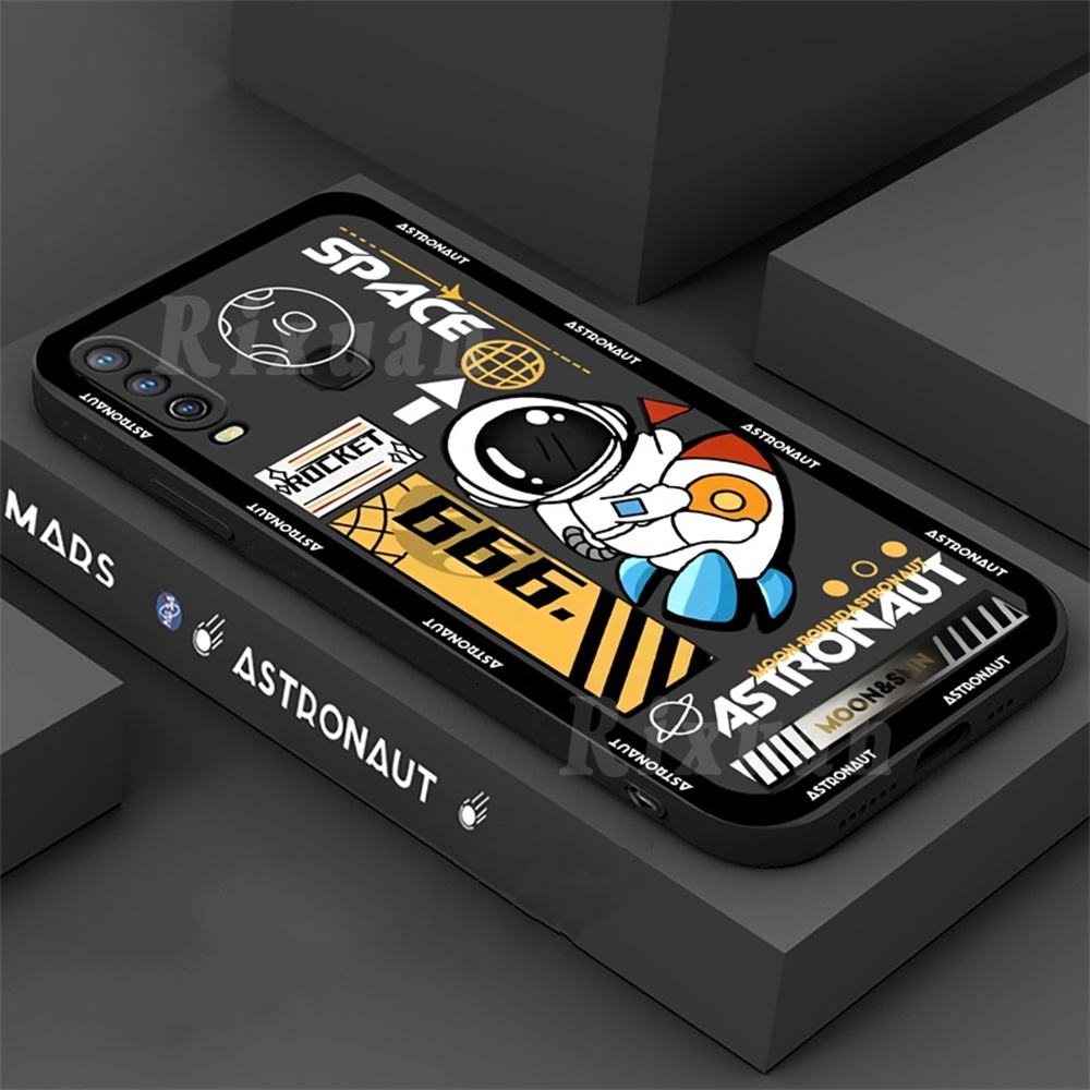 Casing TPU Huawei Y6P Y7A Y6 Pro Y7 Pro 2019 Y9S Nova 5T Nova 3i Nova 7i P30 Lite Y9 Prime Motif Astronot Roket