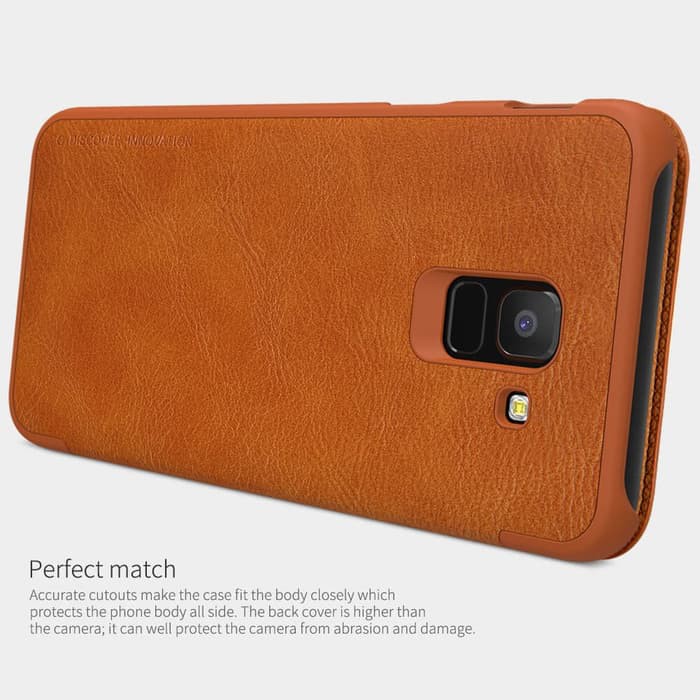 Flip Cover SAMSUNG Galaxy J6 Flip Nillkin Qin Leather Flip Case Original