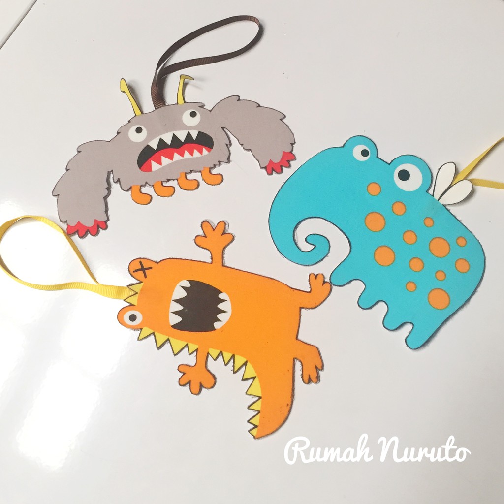 

Pembatas Buku / Bookmark Cute Monster