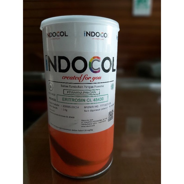 

Pewarna makanan INDOCOL original erythrosine CI 45430; 1kg