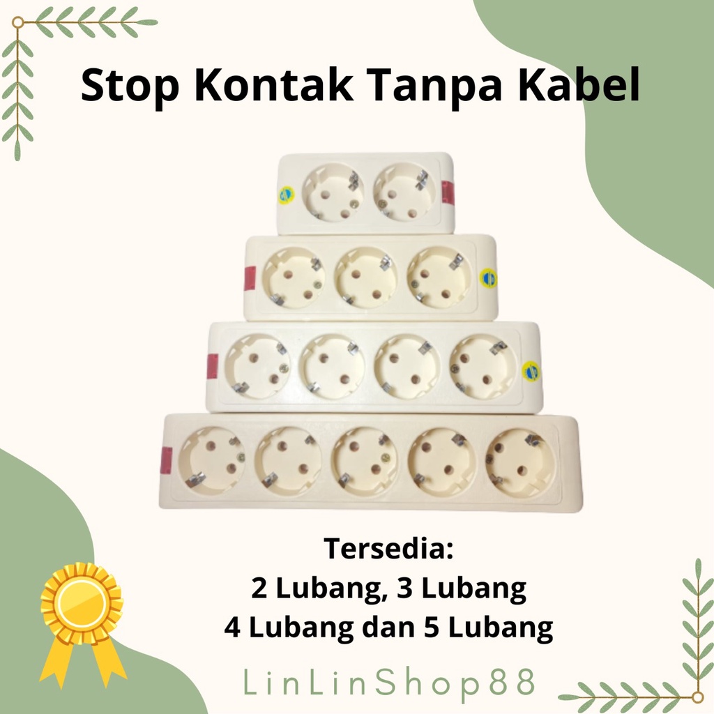 Stop Kontak SwanGoose tanpa kabel/Stop kontak 2 lubang dan 3 lubang