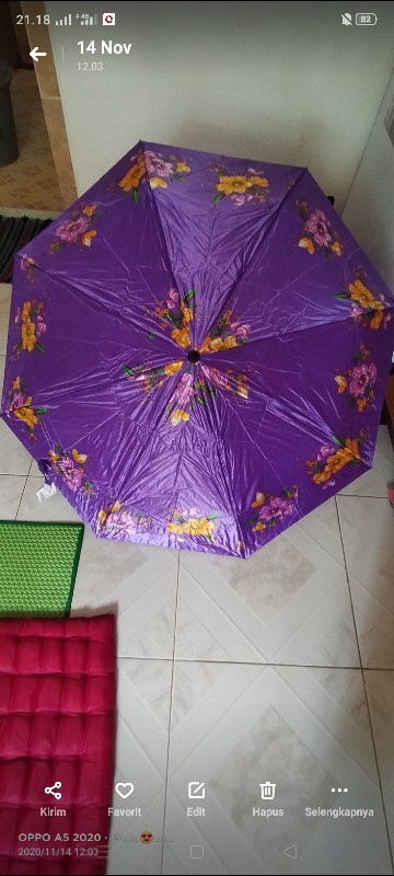 Payung Lipat 3 Saten+sarung