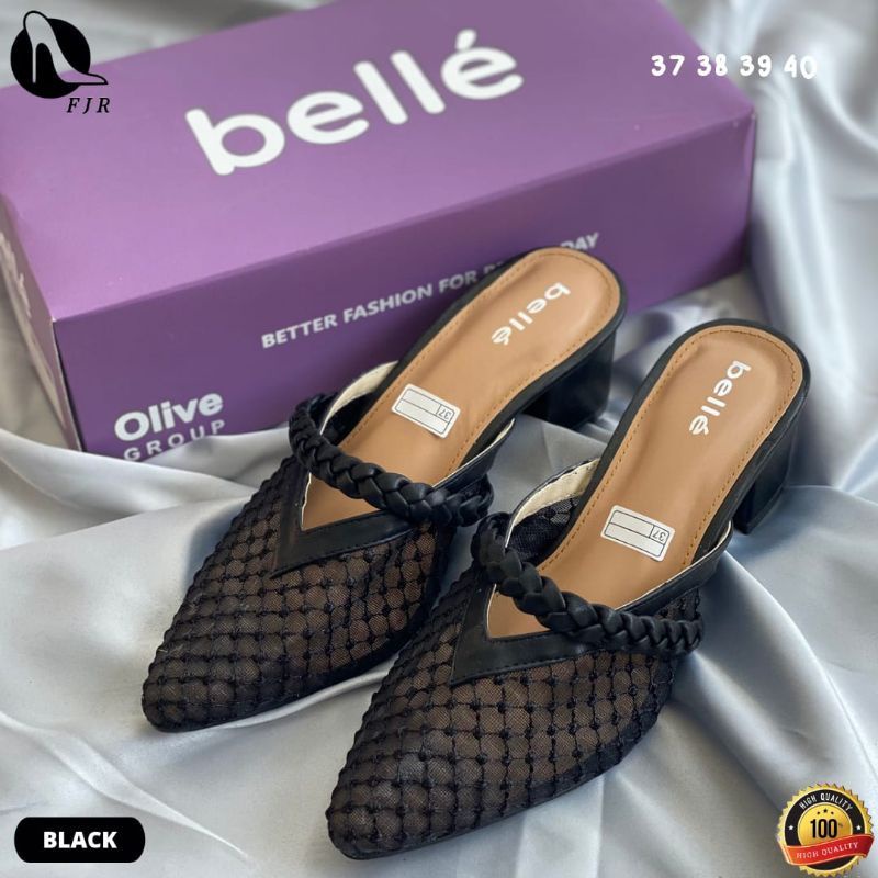 WHISLIND - SENDAL HEELS WANITA (SIZE 37 - 44) BROKAT BORDIR KEPANG 5 CM | WEDDING SHOES