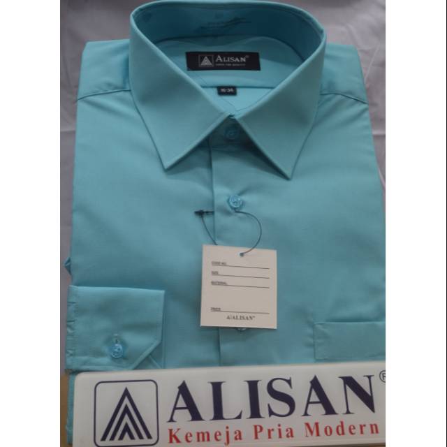Kemeja Alisan polos warna hijau 3