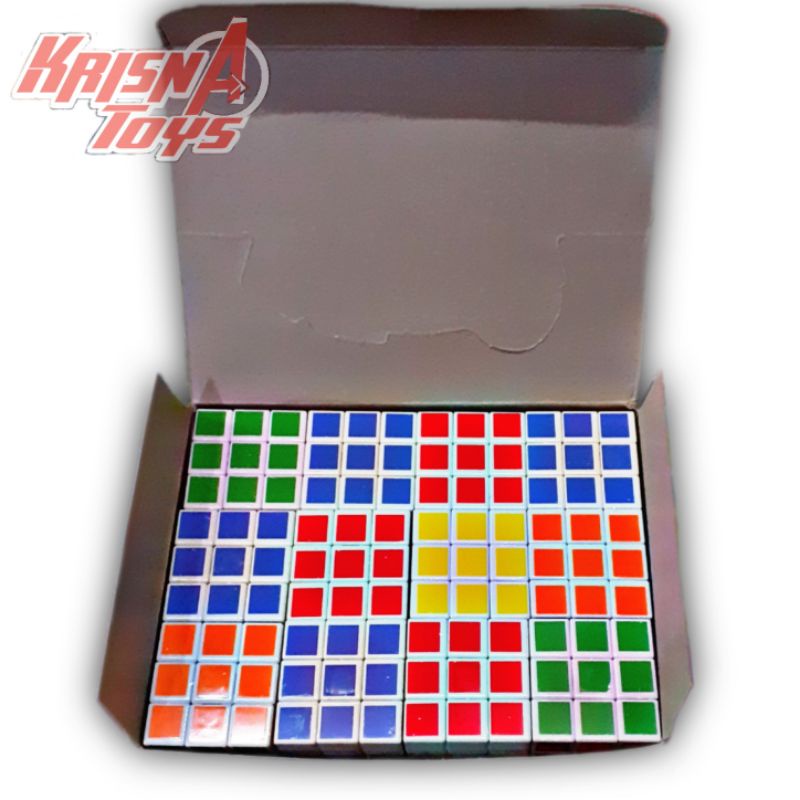 MAINAN ANAK RUBIK MINI/MAGIC CUBE/PUZZLE RUBIC isi 4pcs/pack