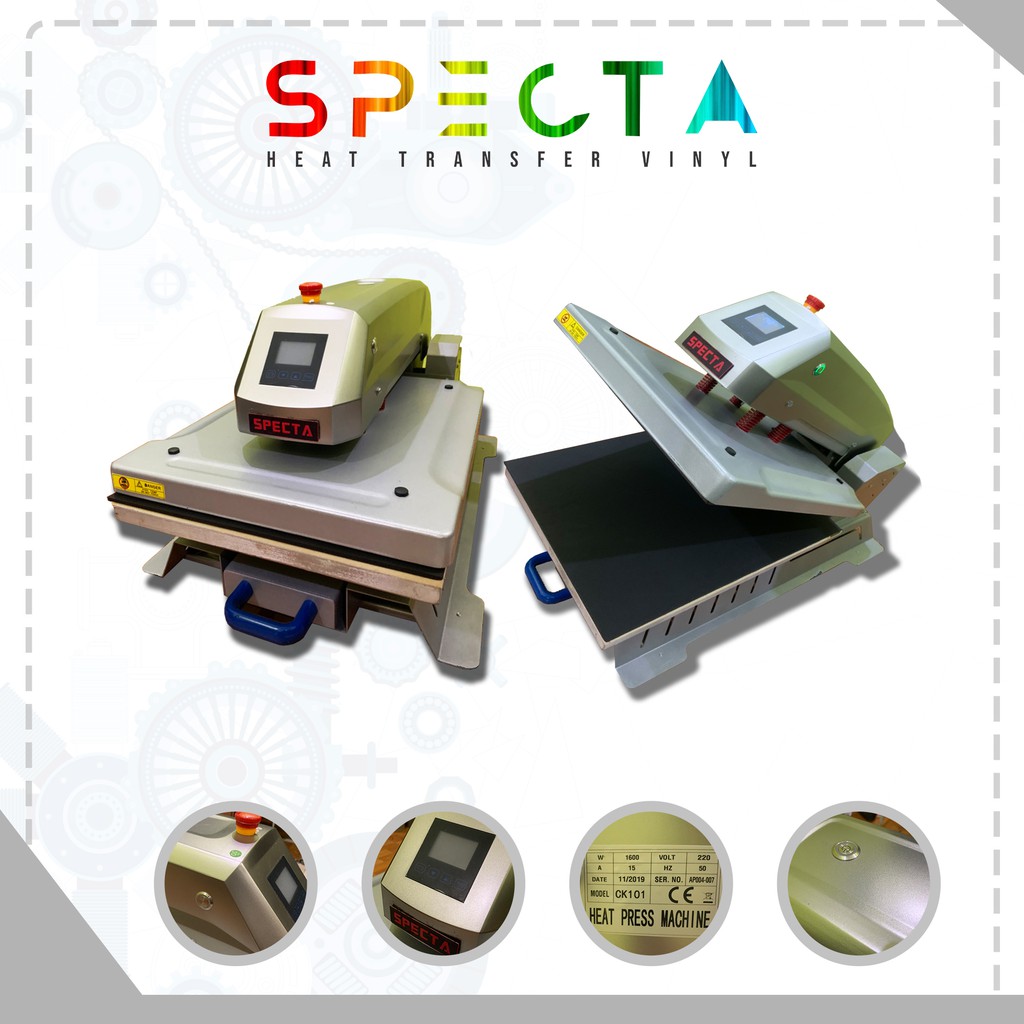 Specta Mesin Heat Press Kaos Sablon Digital CK101 | Heat Press Machine