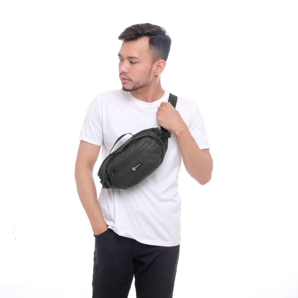 Expedite.co// Waistbag DICAPRIO - Tas pinggang bahan bimo waterproof