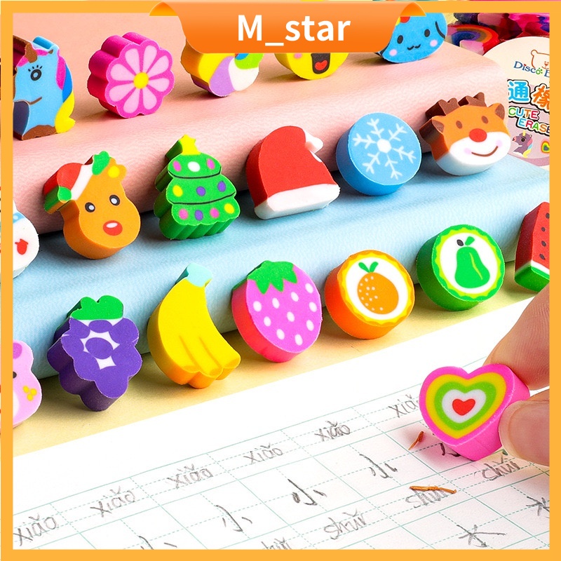 

(1 Pcs) penghapus mini kecil / eraser Motif Buah Hewan Lucu Unik