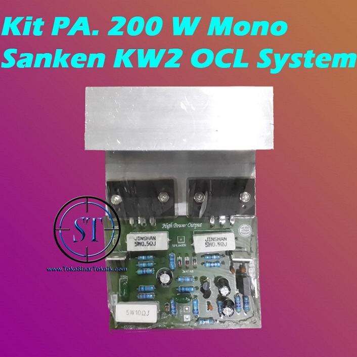 Kit Power Amplifier 200W SANKEN Mono TIP Kualitas Bagus Ampli OCL