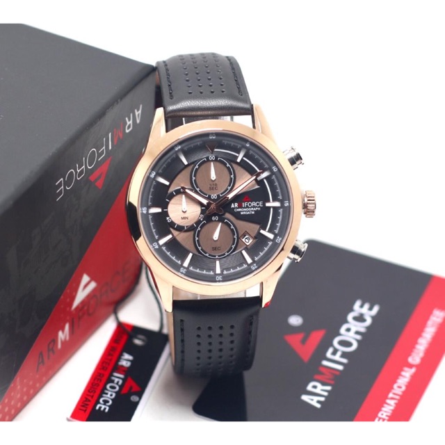Jam Tangan Pria Original ArmiForce ready chrono on tahan air