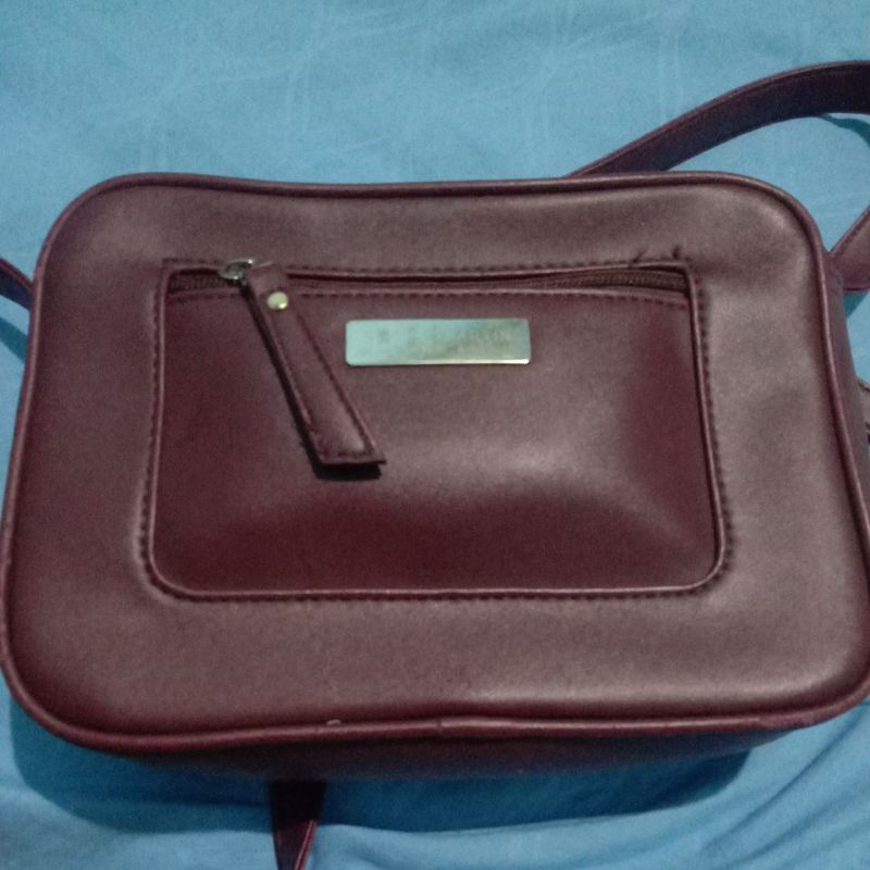 (Preloved) Tas wanita sophie martin paris original warna merah maroon