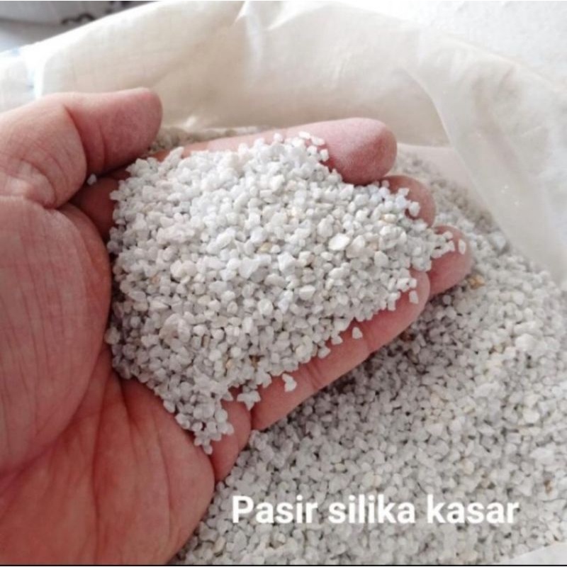 Jual Pasir Silika Kasar Media Filter Aquarium dan Air PDAM Kemasan 1 Kg