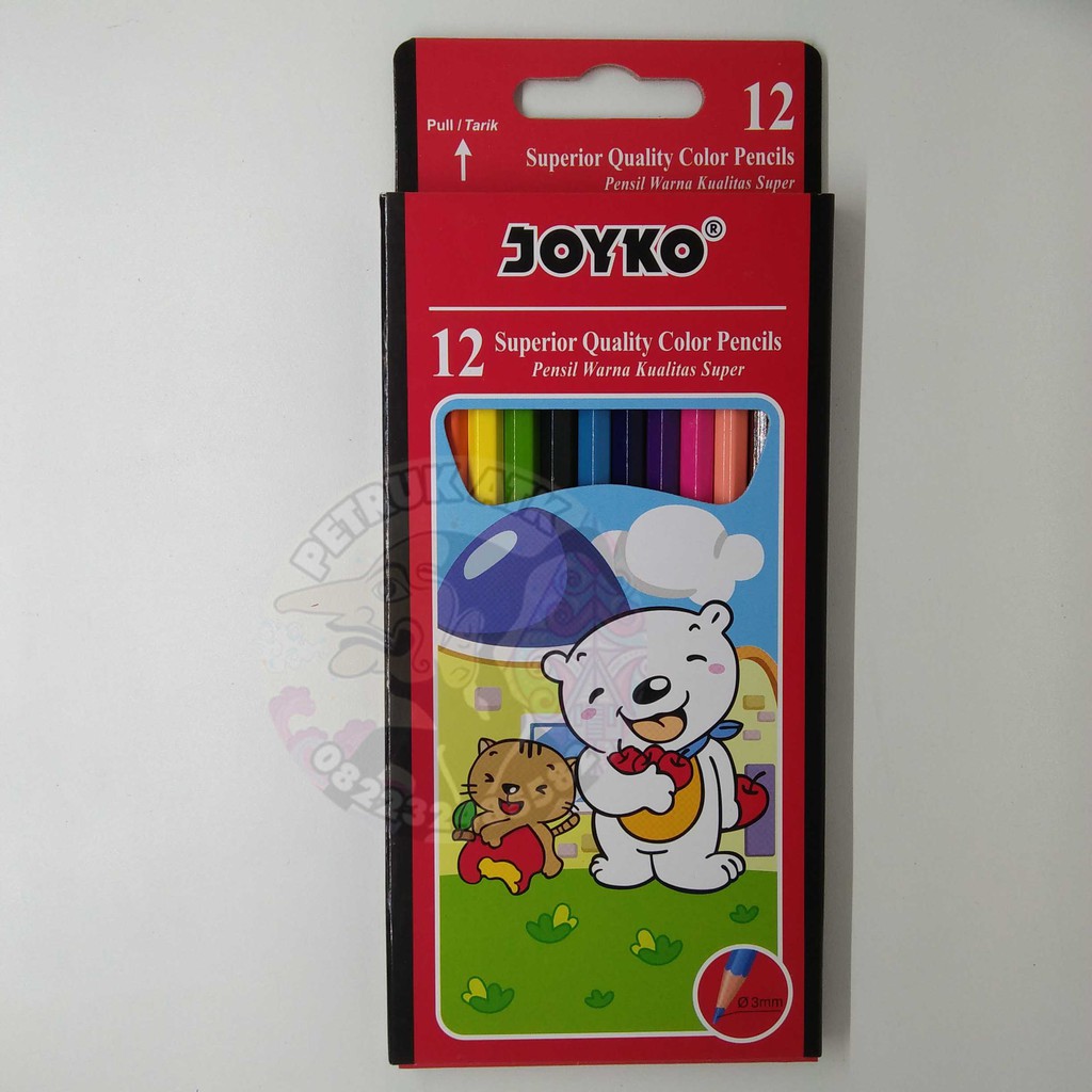 

[SET] PENSIL WARNA JOYKO 12 WARNA PANJANG CP-12PB*