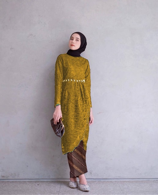 SET COUPLE KEBAYA AMORA KEBAYA BRUKAT TULANG MUTIARA KEBAYA WISUDA PREMIUM KEBAYA MODERN 9 WARNA-5
