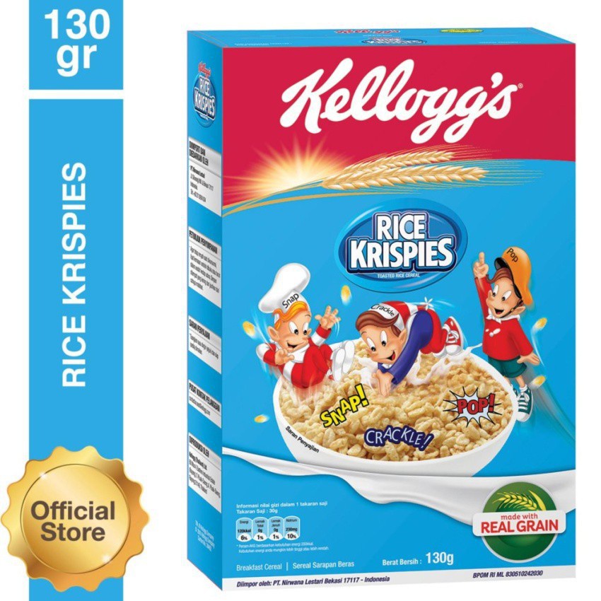 

Kelloggs Rice Krispies Cereal Beras 130 gr