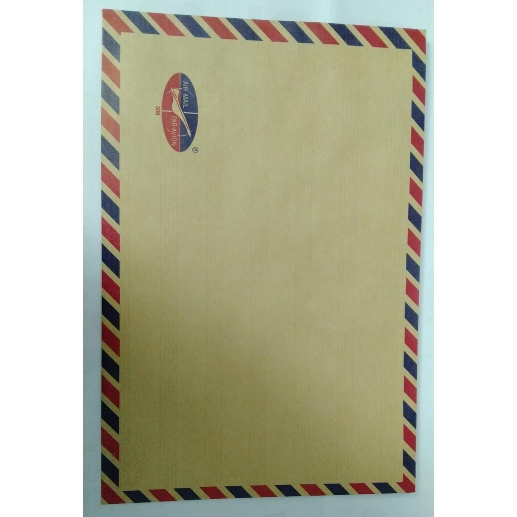 

AMPLOP COKLAT / AMPLOP DOKUMEN AIRMAIL 308 TAMPA TALI 19.5X27.5 CM