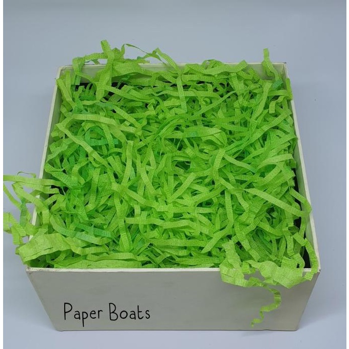 

Premium Product!!! Shredded Paper Warna Hijau / Kertas Krep Potong / Crinkle Cut Crepe - Paling Diminati