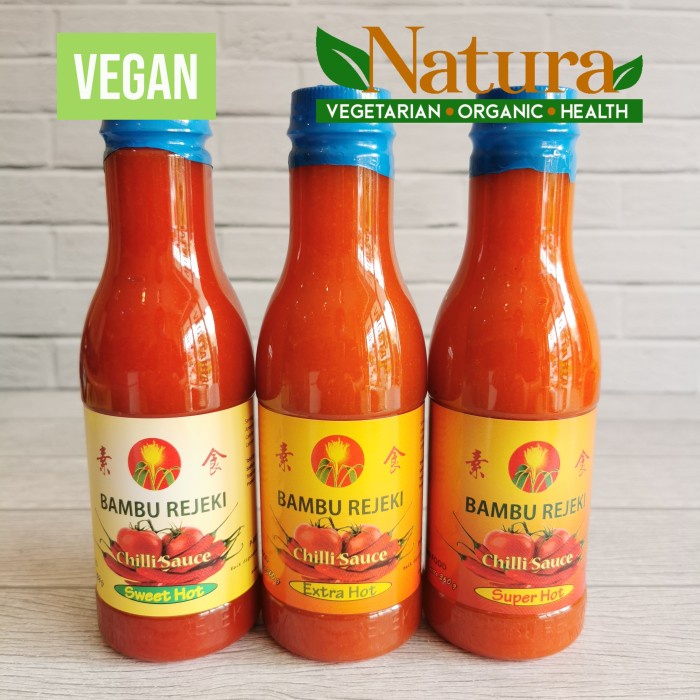 

Sambal-Aneka- Sambal Sambel Bambu Rejeki Sweet Extra Super Hot 360Gr Vegetarian - Sweet Hot -Aneka-