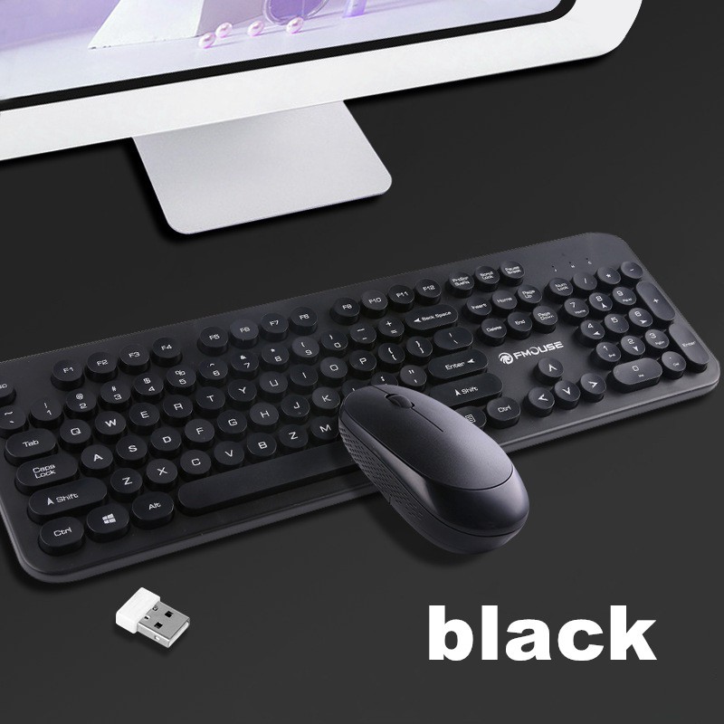 Keyboard + Mouse Wireless Business - Home - Office Tanpa Kabel