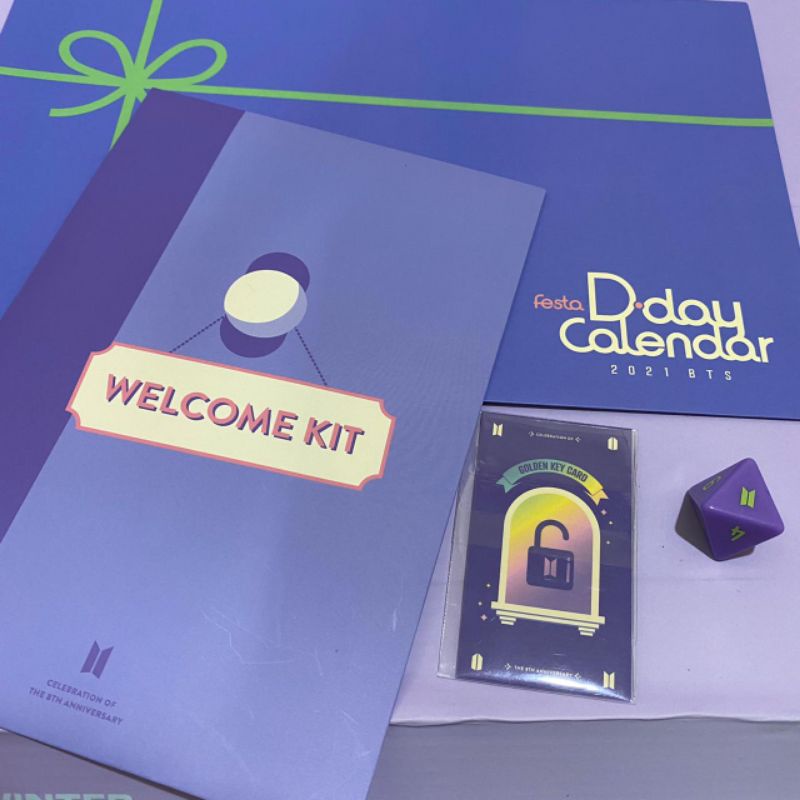 BTS Festa D day Calendar Sharing D-1 D-11 Welcome Kit Group RM JIN V JK JIMIN SUGA J HOPE