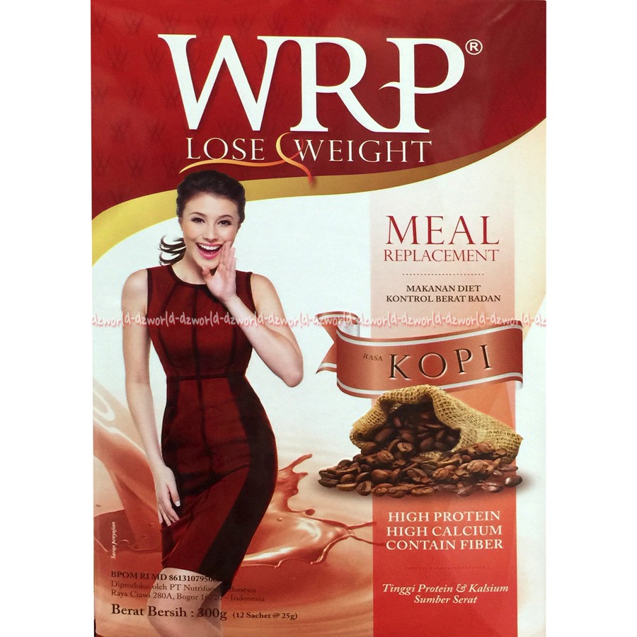 Wrp Lose Weight Meal Replacement 300gr Kopi Susu WRP Rasa Kopi Coffee Flavour Susu Diet Rasa Kopi