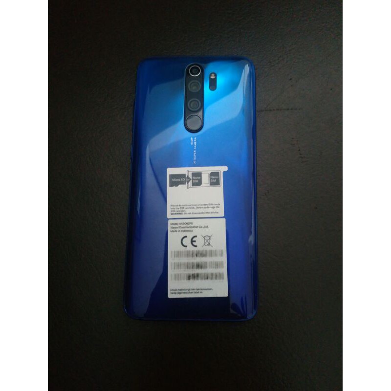Jual HP Handphone Second Seken Xiaomi Redmi Note 8 Pro Ram 6/128gb Mulus No Minus