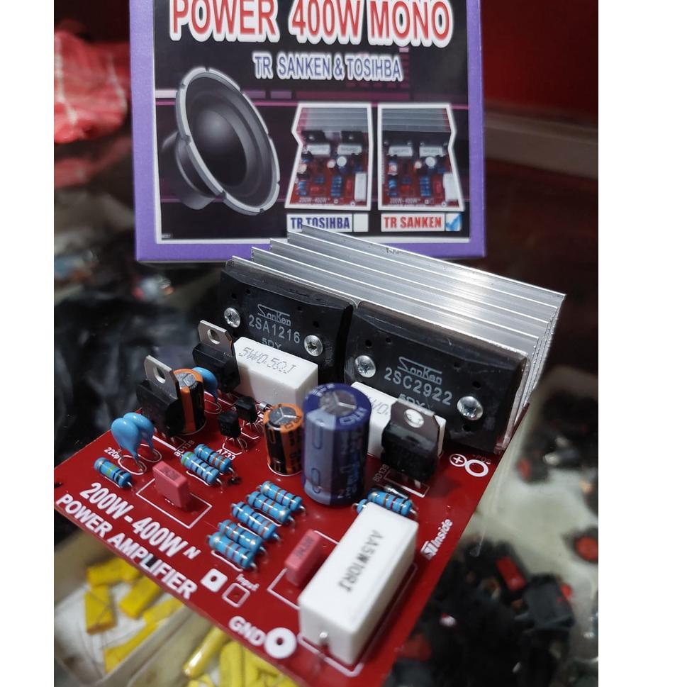 Dijamin Miring harga.. power 400 watt lengkap transistor SANKEN + Pendingin