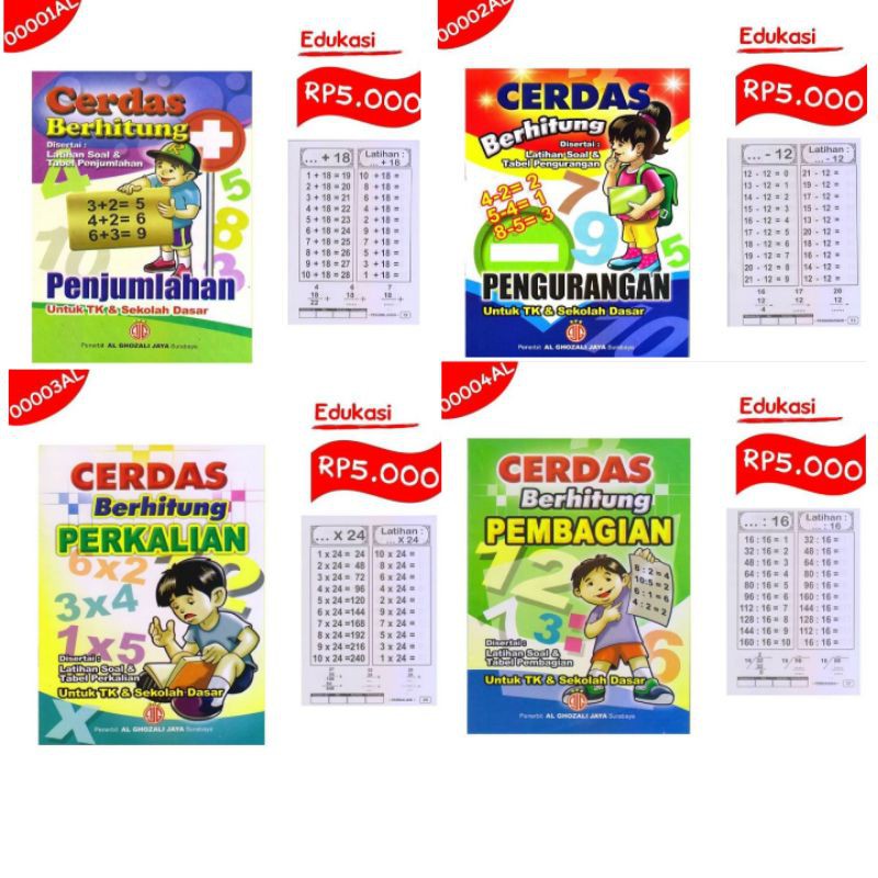 BUKU BERHITUNG ANAK ANAK TK /SD