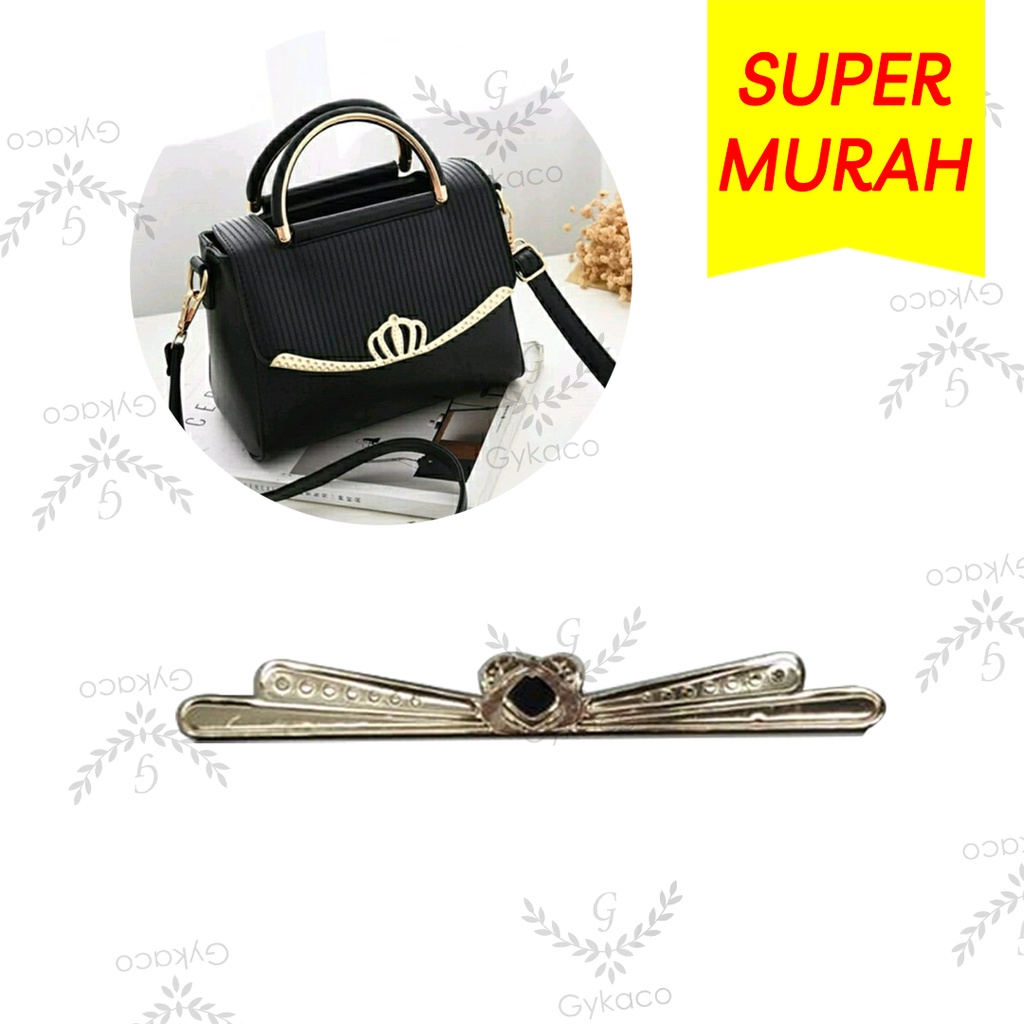 Variasi V166 Plat Behel Datar Pita (Baut) - Aksesoris Tas &amp; Dompet Wanita Fashion (IMPORT)