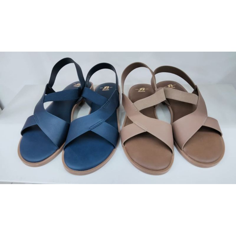 Sandal Kenip Flat Wanita Bata Original