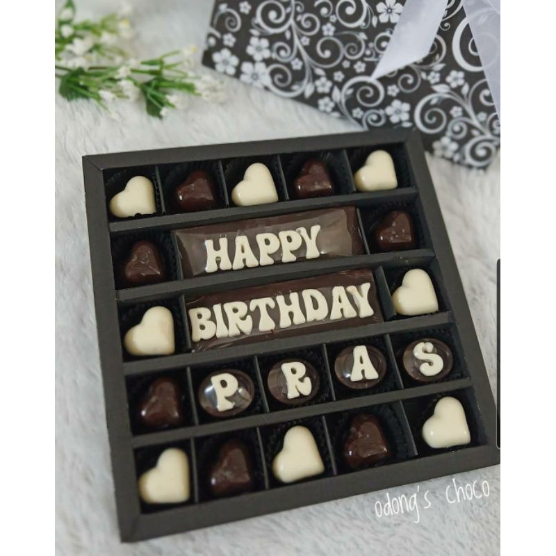 

Coklat gift Birthday bar 25 sekat