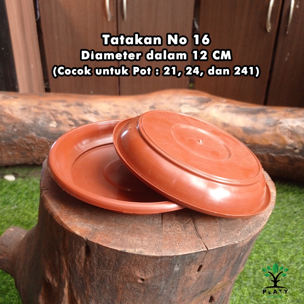 Tatakan Pot Terracotta/Coklat No 10, 12, 14, 16, 18