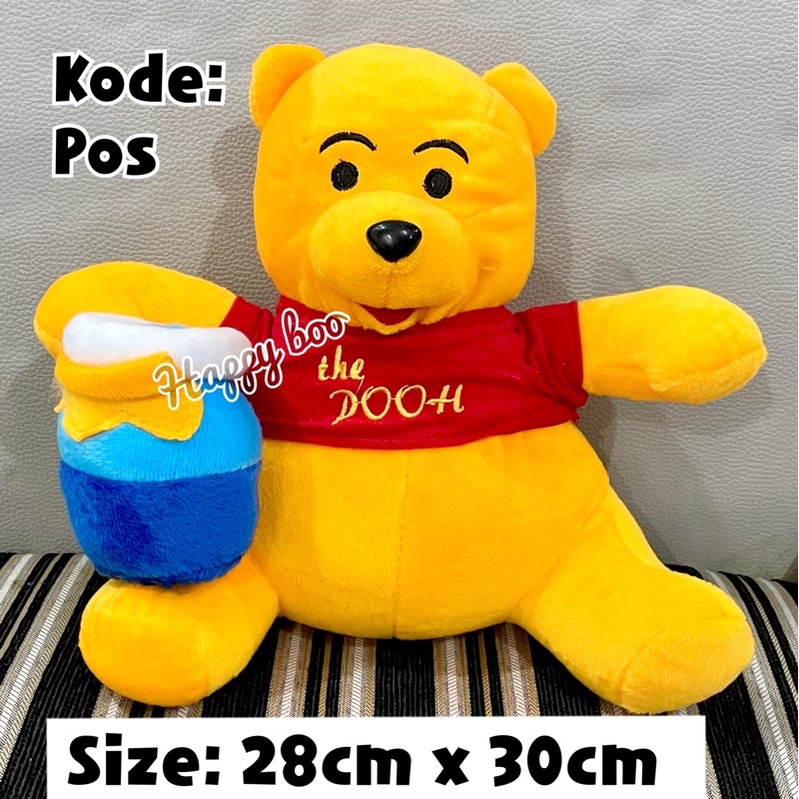 boneka winnie the pooh medium pos boneka pooh honey 30cm x 28cm